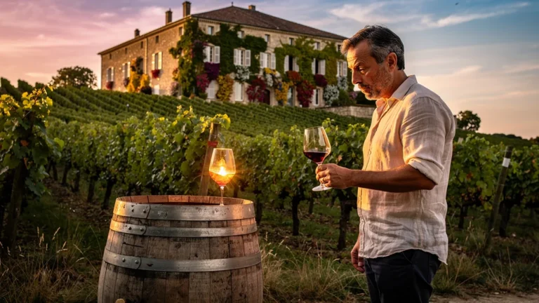 Moment épique au Château Le Geai, Bordeaux nature bousculant les certitudes dans un vignoble en lumière dorée